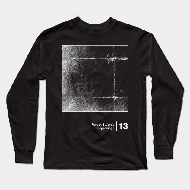 Engravings / Minimal Style Graphic Artwork Long Sleeve T-Shirt by saudade